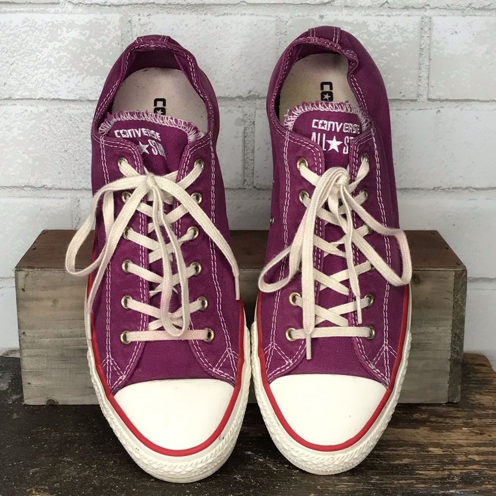 Converse All Star Purple Low-top Sneakers - lace ups 142634C Womens 10 Mens 8